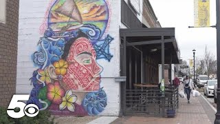 Downtown Springdale unveils first Marshallese mural [upl. by Nehte]