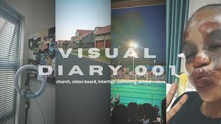 VISUAL DIARY 001 church vision board interhigh swimming school  more South African Youtuber [upl. by Taite]