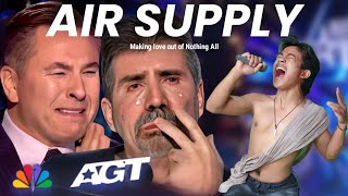 Golden Buzzer  Simon Cowell cried when he heard the song Air Supply with an extraordinary voice [upl. by Nole]