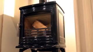 ACR Stoves Oakdale Gloss Black Enamel 5kw Output Multifuel Stove [upl. by Ramad705]