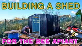 Building a Shed for the Bee Apiary [upl. by Asiulairam]