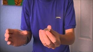 How to make a coin DISAPPEAR in your hand And REAPPEAR Easy tutorial NO GIMMICK [upl. by Valencia]