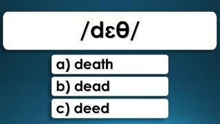 Phonetic Transcriptions Test IPA  100 Questions  English Pronunciation  Phonetic Alphabet [upl. by Cini]