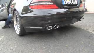 Mercedes Benz SL 500 Sound Exhaust [upl. by Ibbison464]