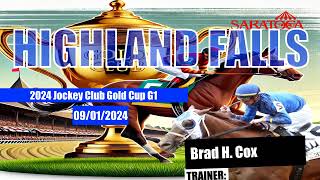 Highland Falls Jockey Club Gold Cup G1 Video Past Performances saratoga fanduel [upl. by Nymrak125]