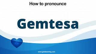 How to pronounce Gemtesa in English correctly [upl. by Swann]