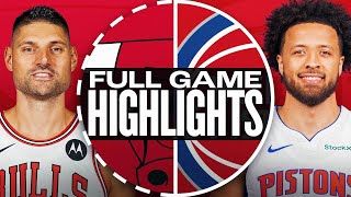 BULLS at PISTONS  FULL GAME HIGHLIGHTS  November 18 2024 [upl. by Rufe]