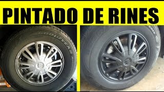 Como pintar RINES que se ensucian mucho con plasti dip [upl. by Letsyrc]