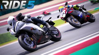 Ride 5  YAMAHA YZF R6 2015  Imola Grand Prix Circuit Race gameplay [upl. by Lagasse]