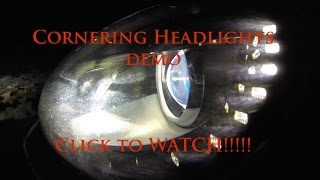 VW GTI Dynamic Cornering BiXenon Headlights on WR Driver POV [upl. by Aloz]