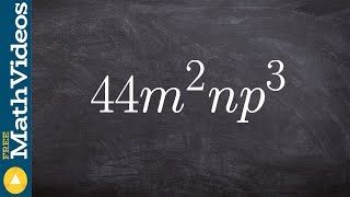 Factoring a monomial completely [upl. by Burger]