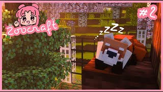 ♡ red pandas  zoocraft 2 minecraft building lets play season 2 [upl. by Lyns]