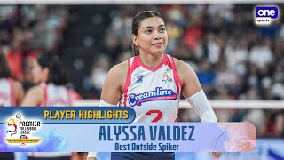 Best Outside Spiker  Alyssa Valdez highlights  2023 PVL Invitational Conference [upl. by Donough]