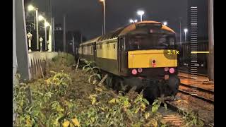 2 C57 br diesels with the Northern Belle Tour train Acton Main Line Station uk first time29th Oct 24 [upl. by Asilim]