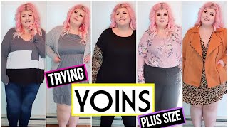 Trying YOINS Plus Size Clothing Haul 🌸  Spring 2020 [upl. by Nellaf868]