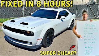 We Rebuilt Our Wrecked Hellcat Redeye In 8 Hours [upl. by Aaren]