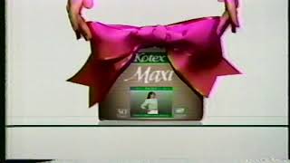 Kotex Pads 1986 Commercial [upl. by Ahsyen606]