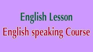 Learn English Online  English speaking Course English Lesson [upl. by Ltsyrk]