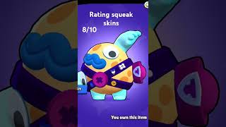 Rating squeak skins brawlstars [upl. by Hgielsel]