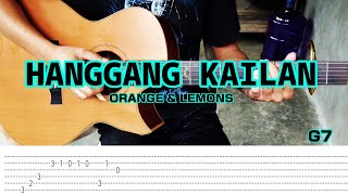 Hanggang Kailan  Orange amp Lemons  Fingerstyle Guitar Tabs Chords  lyrics [upl. by Elledoj900]