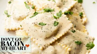 Garlic Cream Sauce for Ravioli [upl. by Pate]