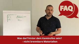 Was darf hinter dem Kaminofen sein Abstände zur Wand [upl. by Minica]