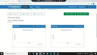 Project Data logger DHT11 dan NodeaMCU ESP32 ke ThingSpeak [upl. by Iarahs]