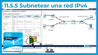 1155 Packet Tracer 🔍📨  Subnetear una red IPv4 CCNA Curso 1 [upl. by Johppah]