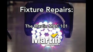 Fixture Repairs Martin MAC 101 Tilt Problems [upl. by Miehar]