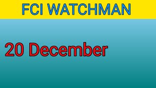 FCI WATCHMAN Punjab and Haryana No Update😞 [upl. by Quenna]