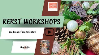 Kerstworkshops in atelier bij Ellen in Egmond Noord Holland [upl. by Allimak919]