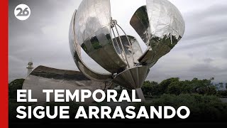 ⛈️ ARGENTINA  EN VIVO  La lluvia volvió a dañar a la Floralis genérica [upl. by Nywde739]