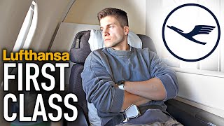 Mein erster First Class Flug Lufthansa First Class in die USA AeroNewsGermany [upl. by Elleinahc]