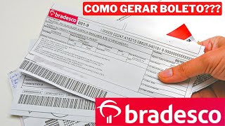 Como gerar Boleto no Bradesco bancodobradesco [upl. by Endor]