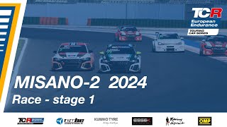 TCR European Endurance  Misano2 2024 Race  Stage 1 [upl. by Annawad12]