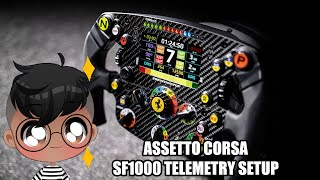 Assetto Corsa Thurstmaster Ferrari SF1000 Telemetry Setup [upl. by Pylle]