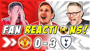 Man Utd amp Spurs Fans Reaction to Man Utd 03 Tottenham  Premier League Fan Reactions [upl. by Letney]