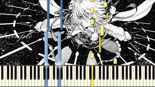 Easy Piano PoFV Sakuyas theme  Flowering Night [upl. by Innad909]