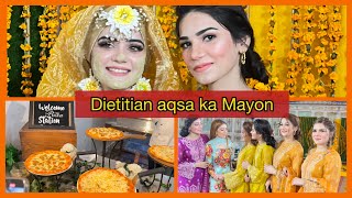 Dietitian Aqsas Mayon function  Meri Behan ka mayon  Khadija Afzal [upl. by Llekcm]