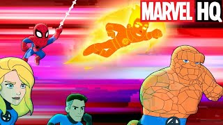 ¡Spidey y la Antorcha Humana colaboran  Aventuras de los superhéroes de Marvel  Marvel HQ España [upl. by Inaja725]