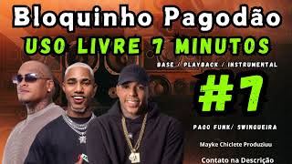 BLOQUINHO PARA COMPOR 7  PLAYBACK PAGODÃO  USO LIVRE instrumental playback [upl. by Alitha814]