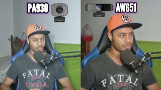 MELHOR WEBCAM CUSTO BENEFICIO Papalook PA930 vs Ausdom AW651 [upl. by Eneja519]