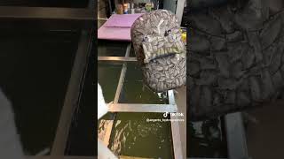 Hydrodipped Welding Helmet  water transfer printing metal nutsandbolts hydrographicfilm [upl. by Jacob]