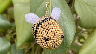 Porteclés abeille spirale crochet [upl. by Babbie]