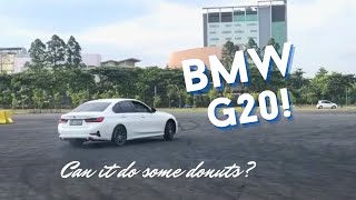 Can it do some donuts  2021 BMW G20 320i Drifting [upl. by Akcirred360]