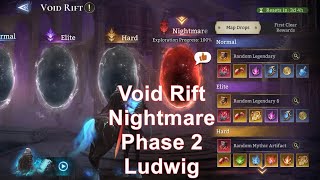 Void Rift  Nightmare  Phase 2  Ludwig Laseer Watcher of Realms [upl. by Maleeny]