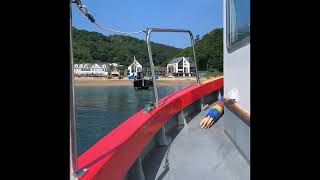 Another trip on the South Sands Ferry in Salcombe [upl. by Teodor]