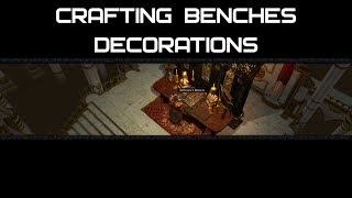 Crafting Benches Decorations  Part I Separate Decorations  Hideout PoE [upl. by Theone]