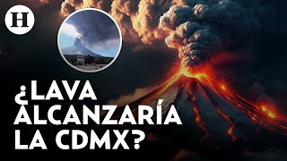 ¿Hasta dónde llegaría la lava del Popocatépetl si hace erupción Estos serían los daños [upl. by Winson224]