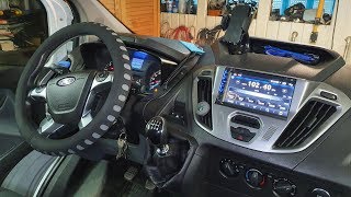 Montaż radia Android i kamery cofania do Ford Transit Custom [upl. by Arramas]